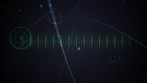 animation of network of connections with icons over lines