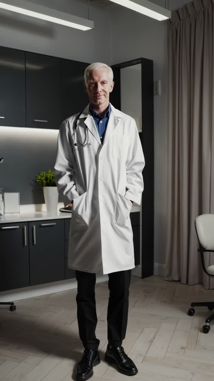 Doctor Portrait in Modern Medical Office