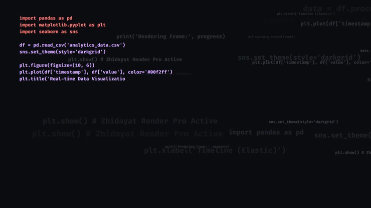 Python Programming Code Typing on Dark Screen