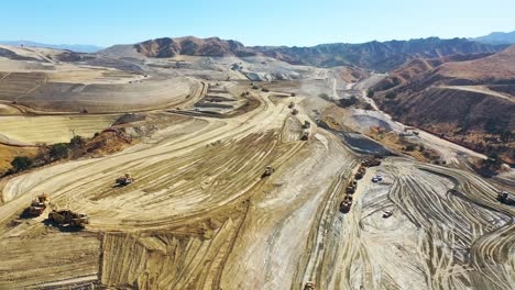 aerial over a massive vast giant tract home contruction project development in the hills above santa clarita california suggests los angeles urban sprawl 2