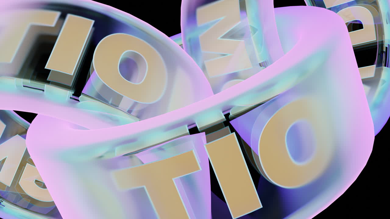 diseño 3d abstracto con texto