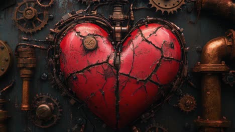 steampunk mechanical heart