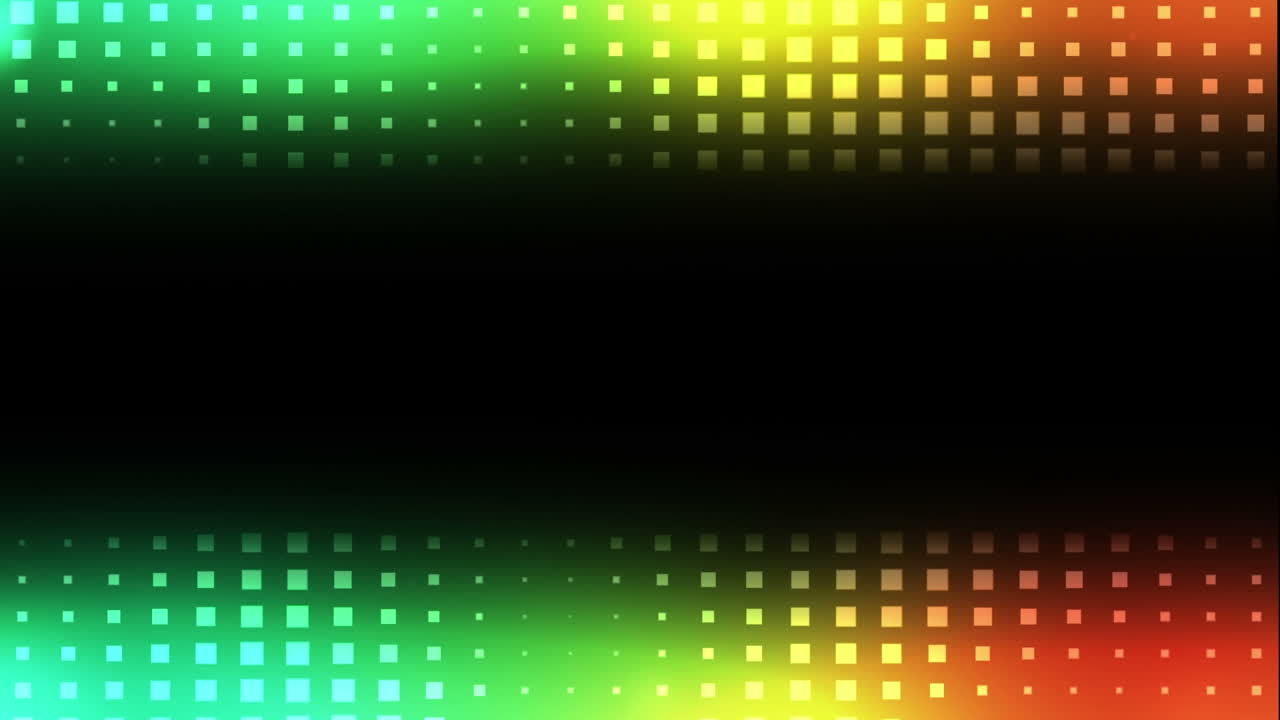 Luci incandescenti su sfondo nero