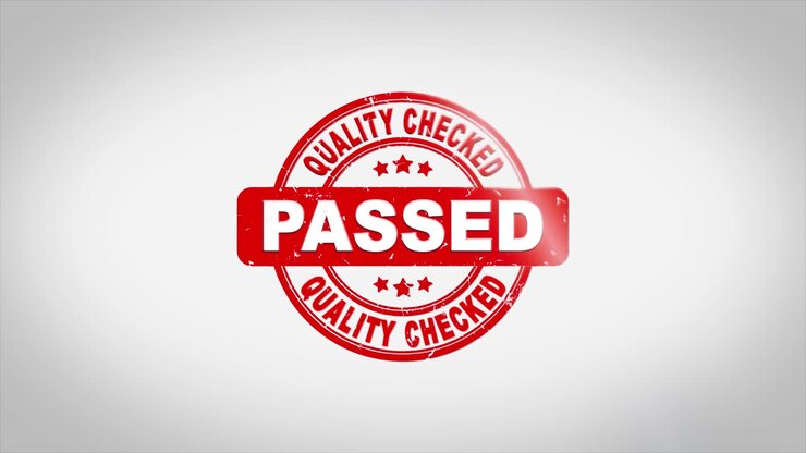 Quality Checked Passed Stamp