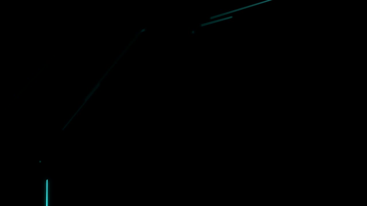 추상적인 선, 직각 조명, 움직이는 분홍색, 노란색, 파란색, 기술 네트워크, 디지털 데이터 전송, 개념 디자인, 검은 바탕에 빛나는, 원활한 루핑 애니메이션, 4k, 복사 공간