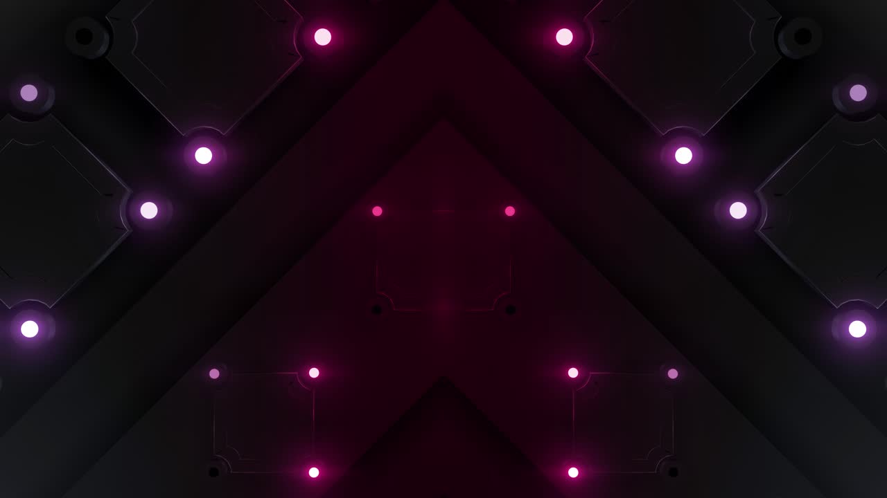Abstract Glowing Geometric Pattern