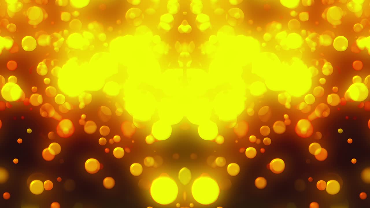 반이는 금색 원을 가진 크리스마스 배경 (bokeh, 컴퓨터 생성 3d 렌더링)