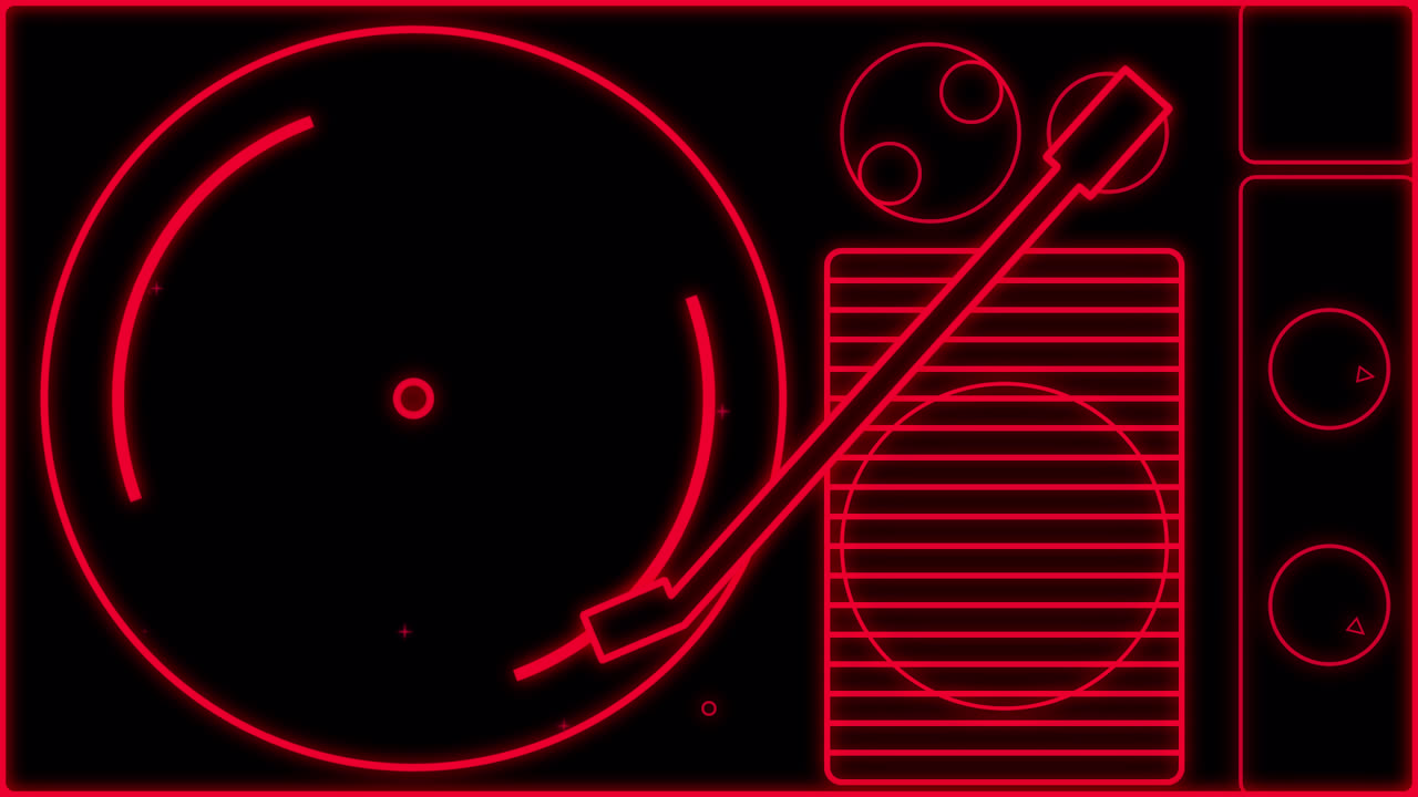 Record player NEON Transitions pack. 1080p - 30 fps - Alpha Channel (3).mov