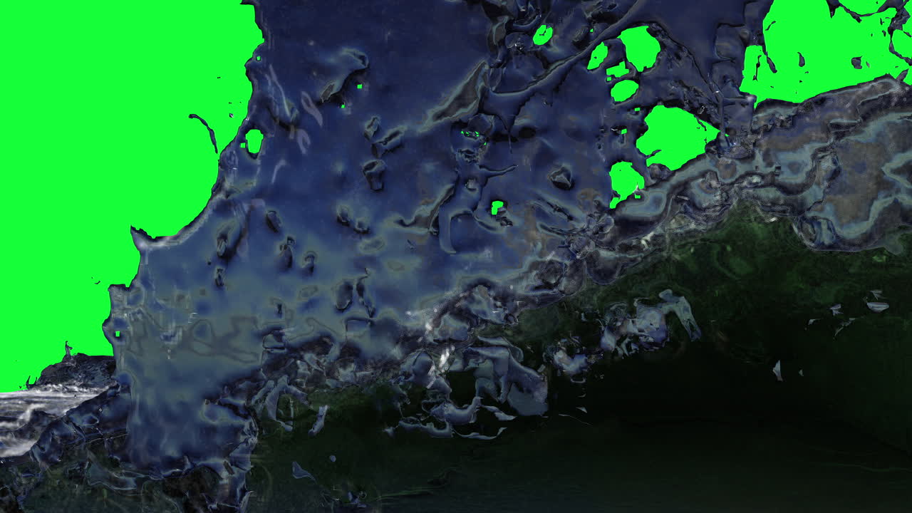 Water Wave Green Screen Footage