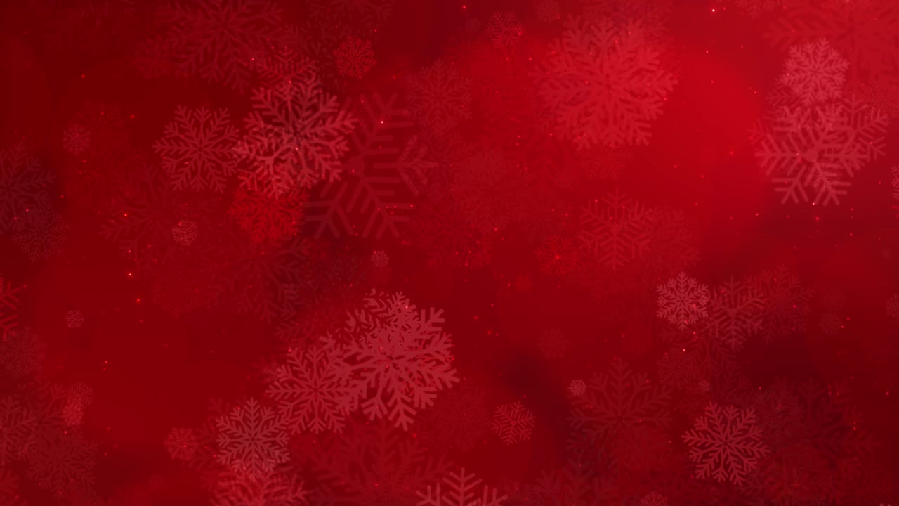 Large red snowflakes festive backdrop glowing softly deep red ...