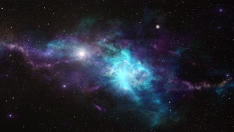 a star-studded nebula floating in outer space