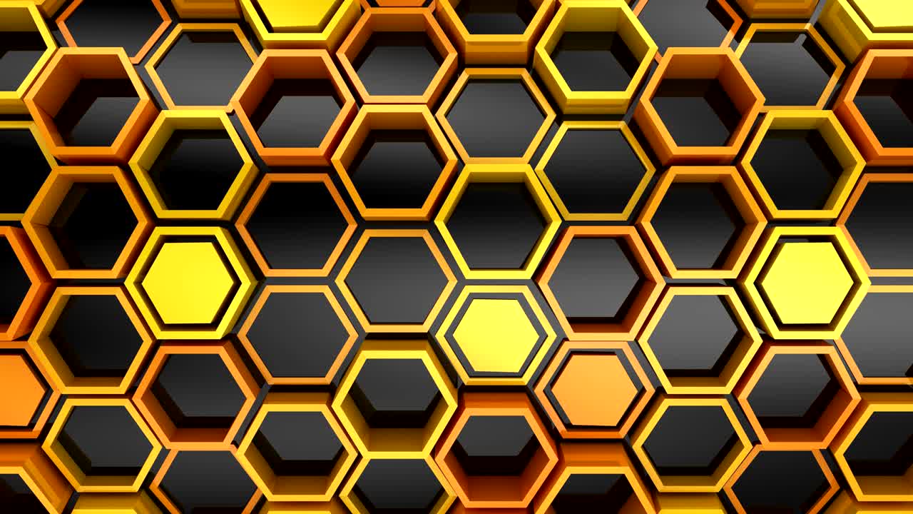 el fondo de los hexágonos