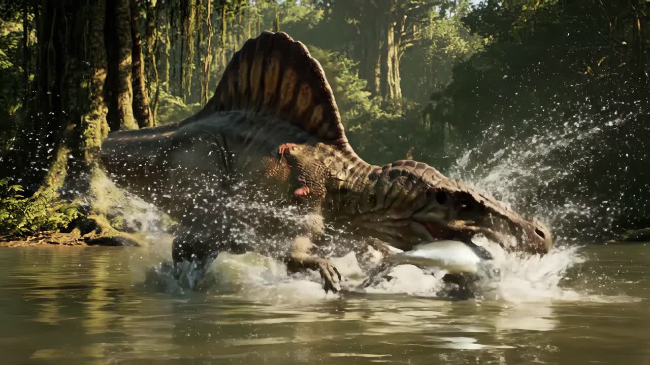 Spinosaurus in the Jungle