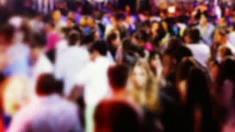 desenfoque de multitud de baile 00