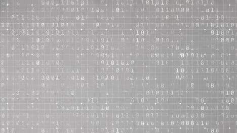 animación del procesamiento de codificación binaria en fondo gris