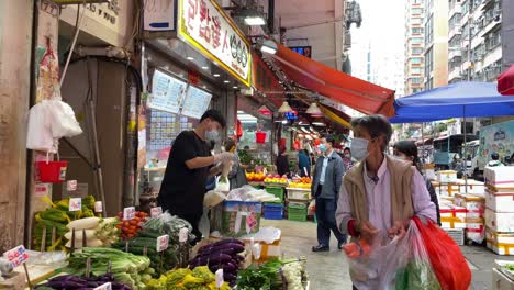 north point market tram, chun yeung street market in hong kong