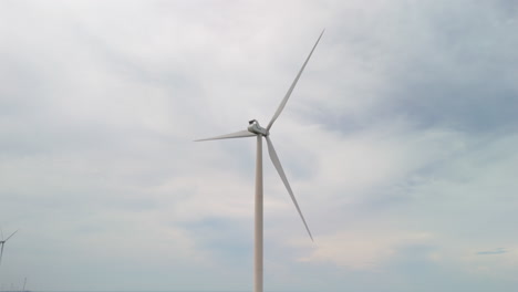 풍력 발전소 농장 터빈 재생 가능한 풍력 에너지