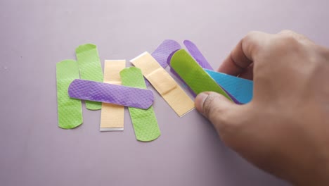 assorted colorful band-aids