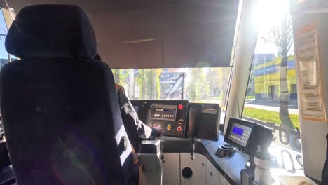 tram driver navigating through melbourne streets