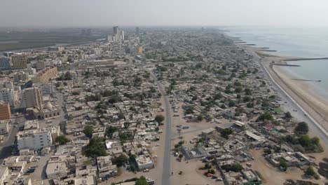 top view of the old town of ras al khaimah emirates, united arab emirates