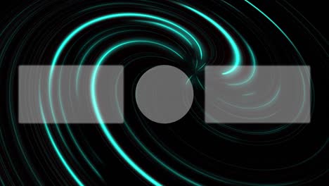 movimiento de la pantalla de finalización de la tarjeta de extremo de neón de vórtice