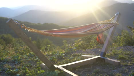 Hammock-with-a-beautiful-nature-view-of-Mountains