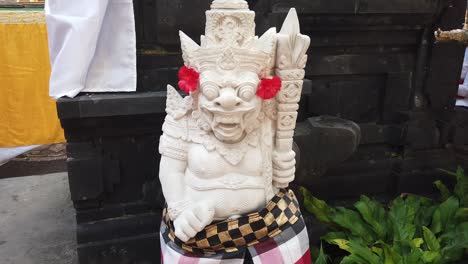 balinese traditional temple protector guardian stone statue sculpture of bedogol