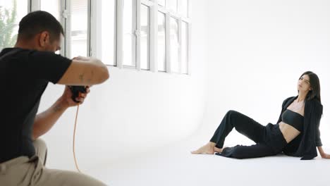 Fashion photoshoot in studio