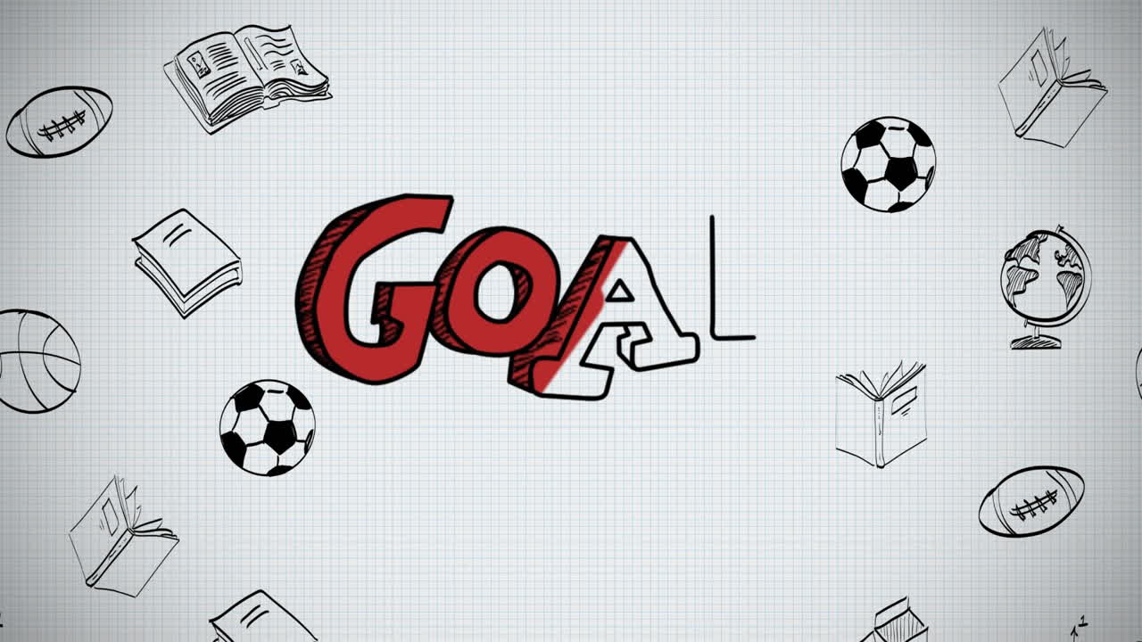 Digital composite of achieving the goal in an academic setting