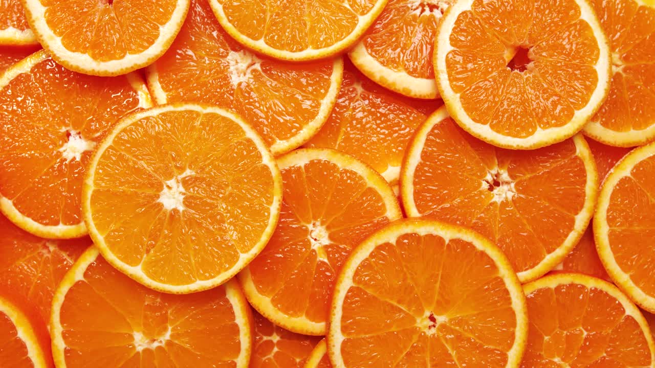 Orange Background in a Circular Motion.