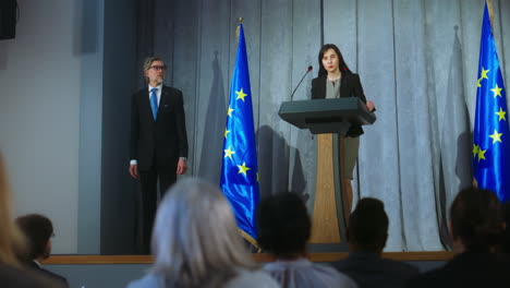 press conference with eu officials