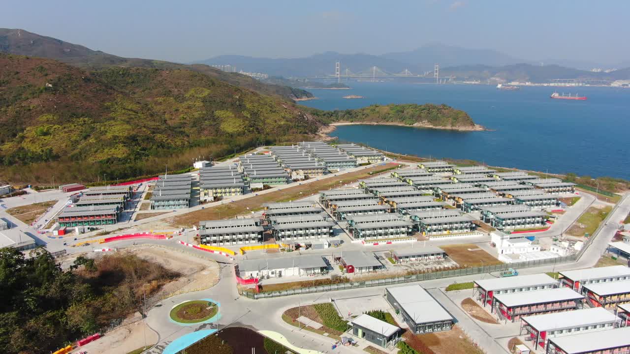 홍콩 외곽의 covid19 검역 복합 건물, 조감도