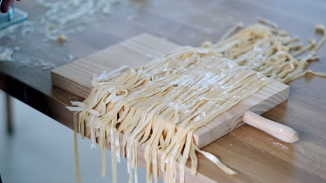 homemade pasta perfection: fresh noodles ready to cook