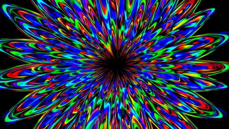 abstract psychedelic floral explosion