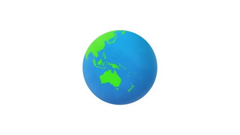 animación del bucle giratorio del globo - gradiente con textura animada