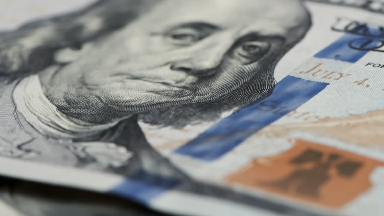 fondo de pantalla de billetes de cien dólares americanos de cerca