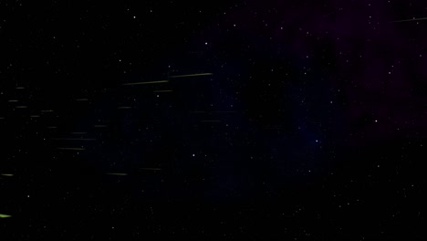 animación de partículas de meteoritos del universo gráficos de movimiento