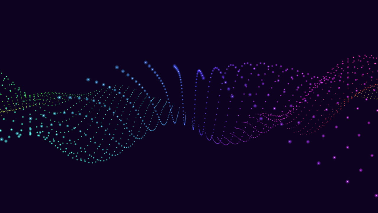 Dynamic dna strand vibrant and energetic green and yellow lines
