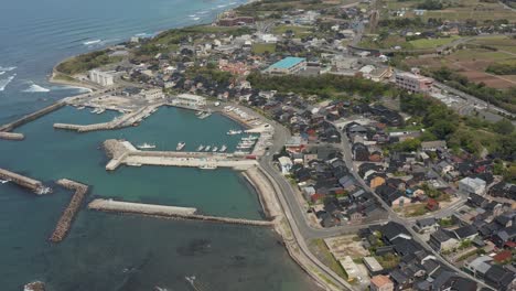 daisen town and mikuriya port, tottori prefecture japan