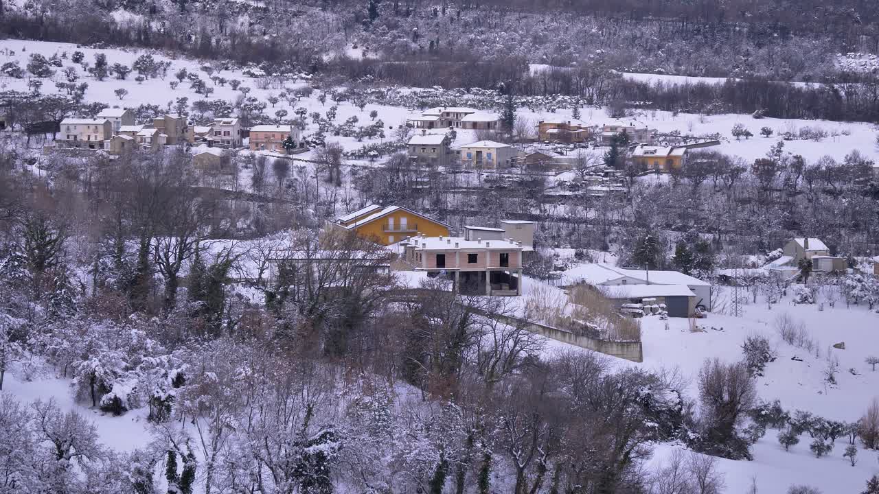 주변 마을, 건물 및 집의 전망,guardiagrele, abruzzo, 이탈리아