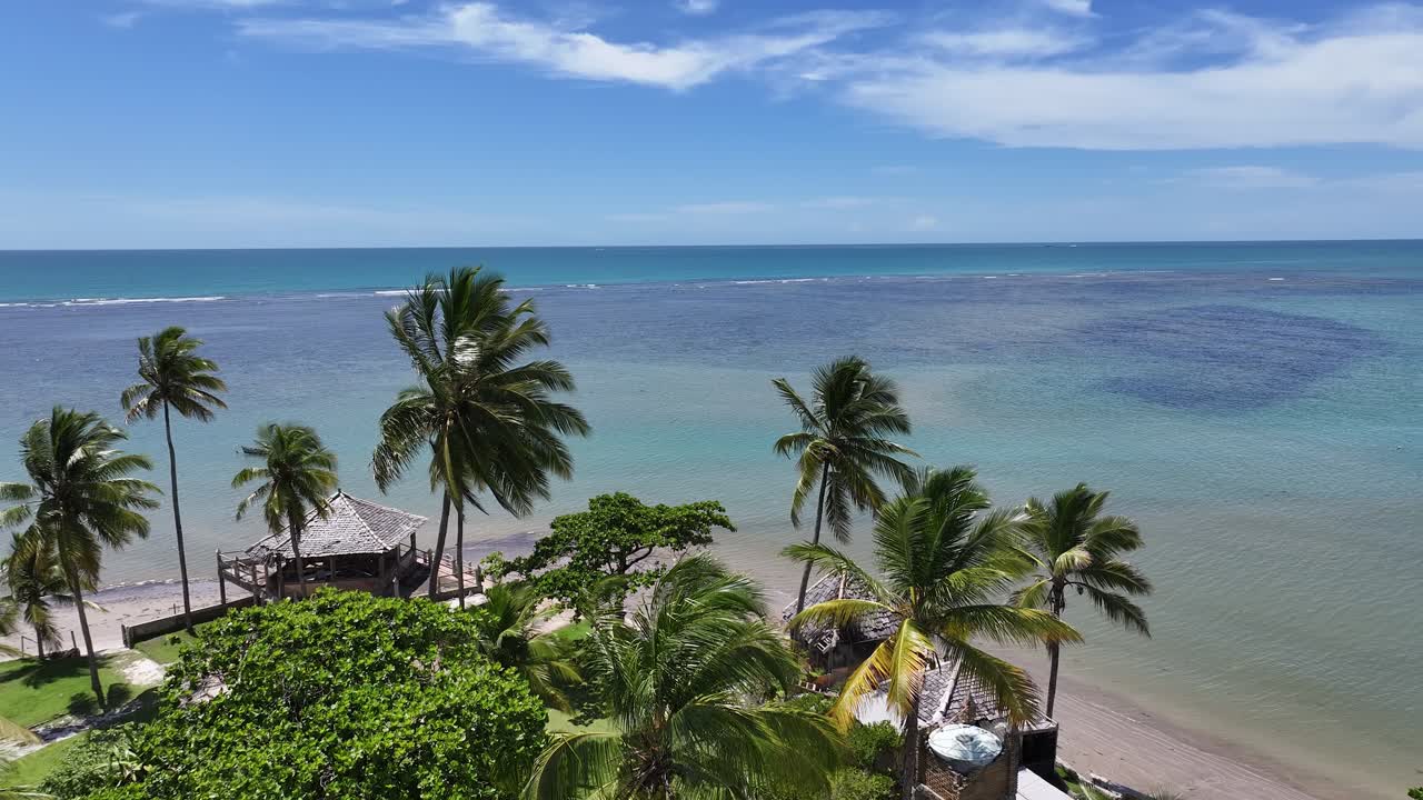 Cena de Praia em Porto Seguro, Bahia, Brasil