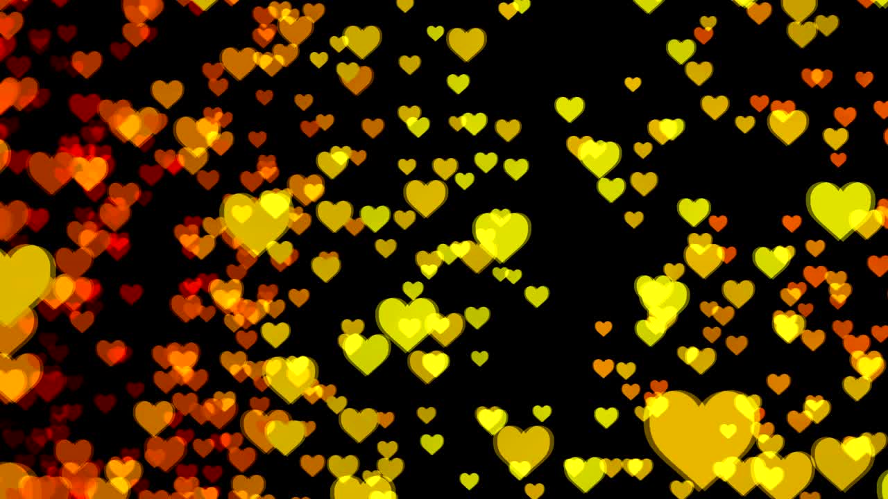 다채로운 심장을 가진 추상적인 배경