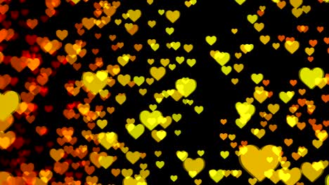 abstract background with colorful hearts