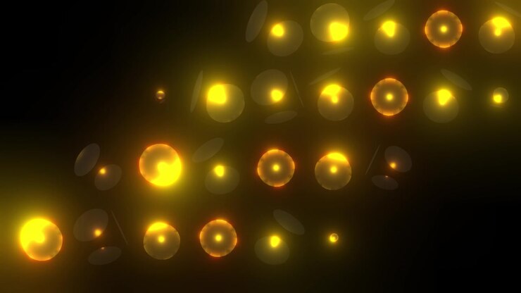 Abstract Circoli luminosi sullo sfondo
