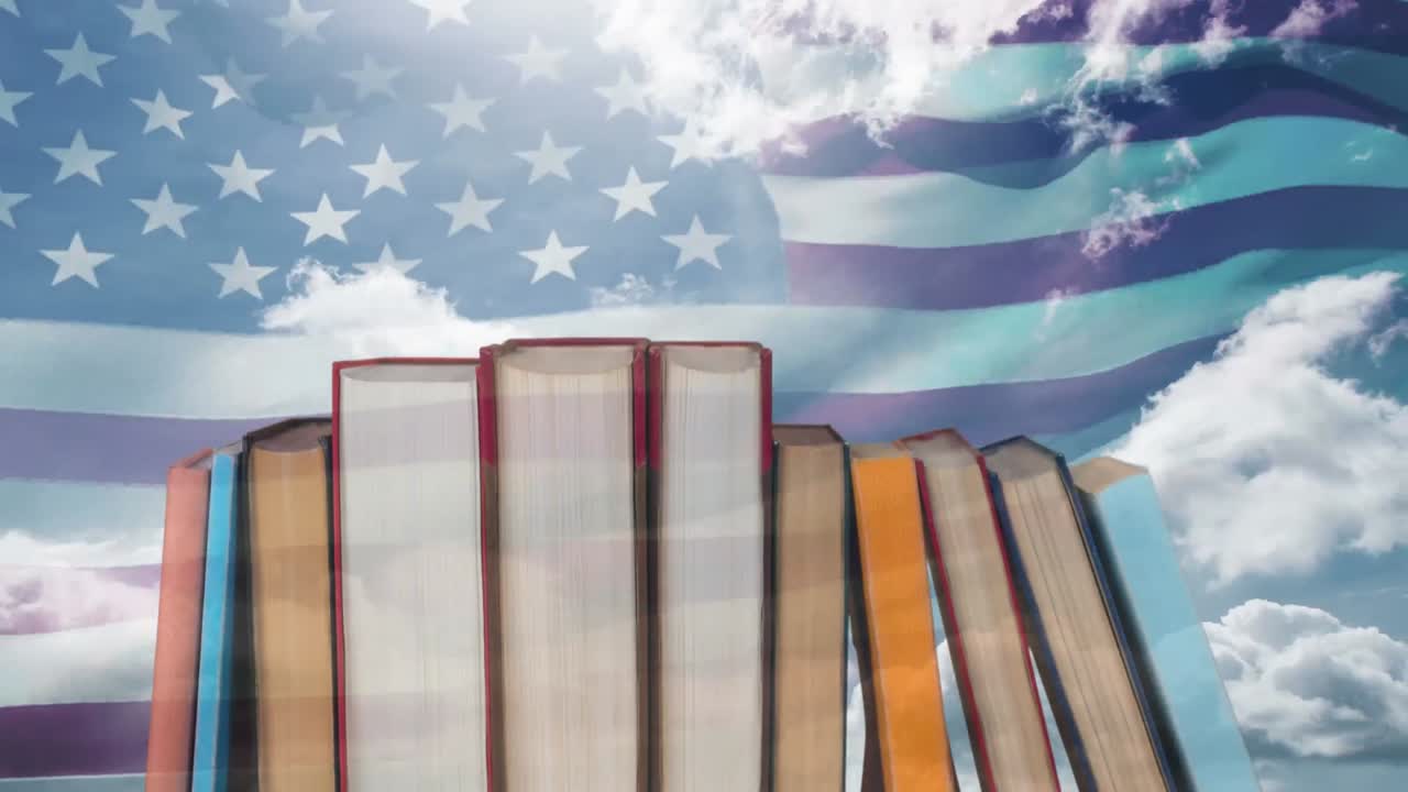 vídeo de la bandera estadounidense