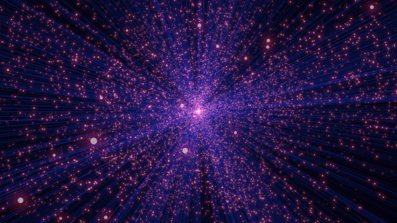 estrellas y puntos coloridos en la oscuridad