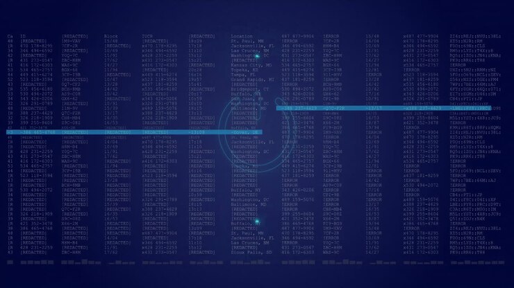 Animation of digital data processing over scope scanning