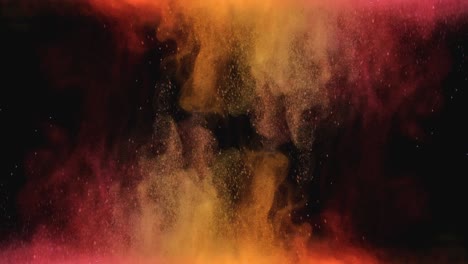 el flujo abstracto de partículas coloridas. movimiento lento