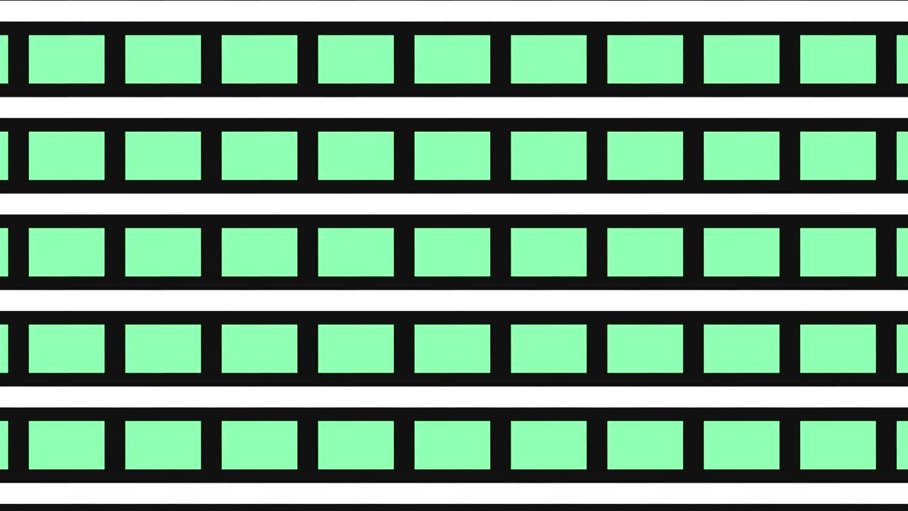 patrón de video gráfico 2d que se mueve hacia la parte inferior derecha con zoom, compuesto de diseños y formas con texturas multicolores.