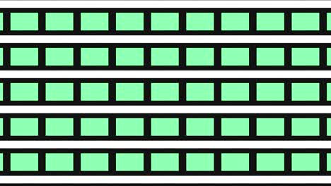 patrón de video gráfico 2d que se mueve hacia la parte inferior derecha con zoom, compuesto de diseños y formas con texturas multicolores.